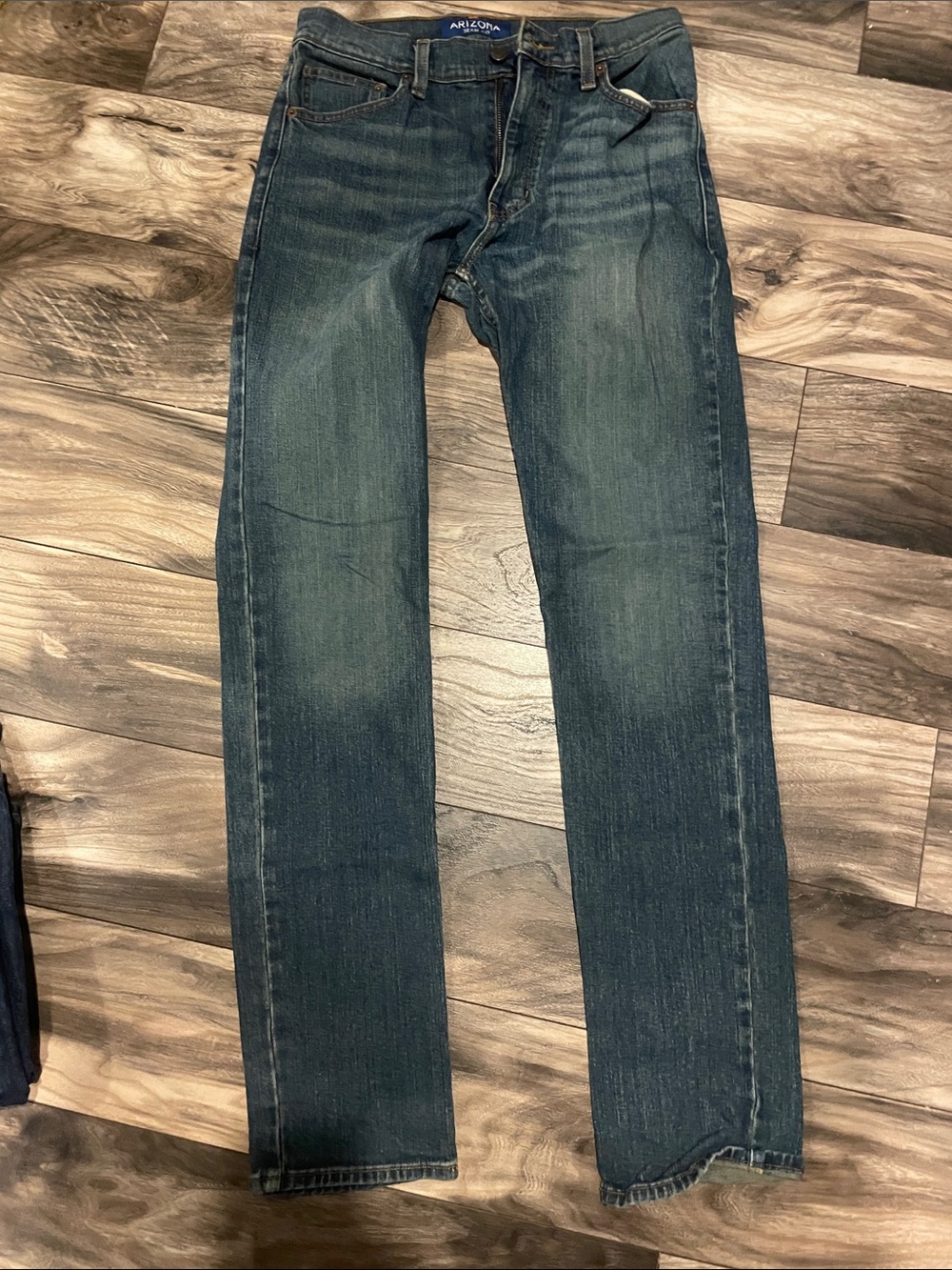 Arizona Jean Company Men's Straight Jeans - Dark Blue Wash 30x34